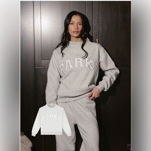Parke Mockneck Metallic Sweatshirt